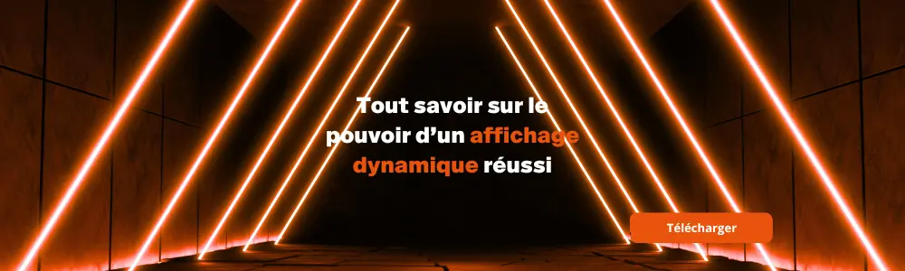 écran vitrine et affichage dynamique pour votre enseigne